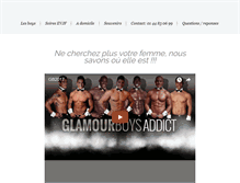 Tablet Screenshot of glamourboys.fr
